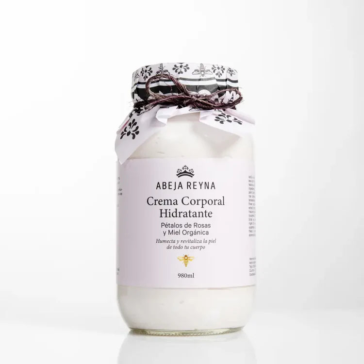 Crema corporal orgánica de Rosas y Jalea Real