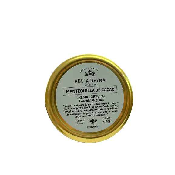 Crema corporal de mantequilla de cacao y miel orgánica