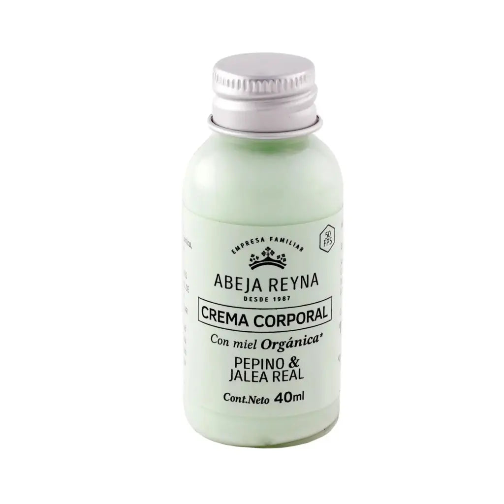 Crema corporal orgánica Pepino y jalea Real