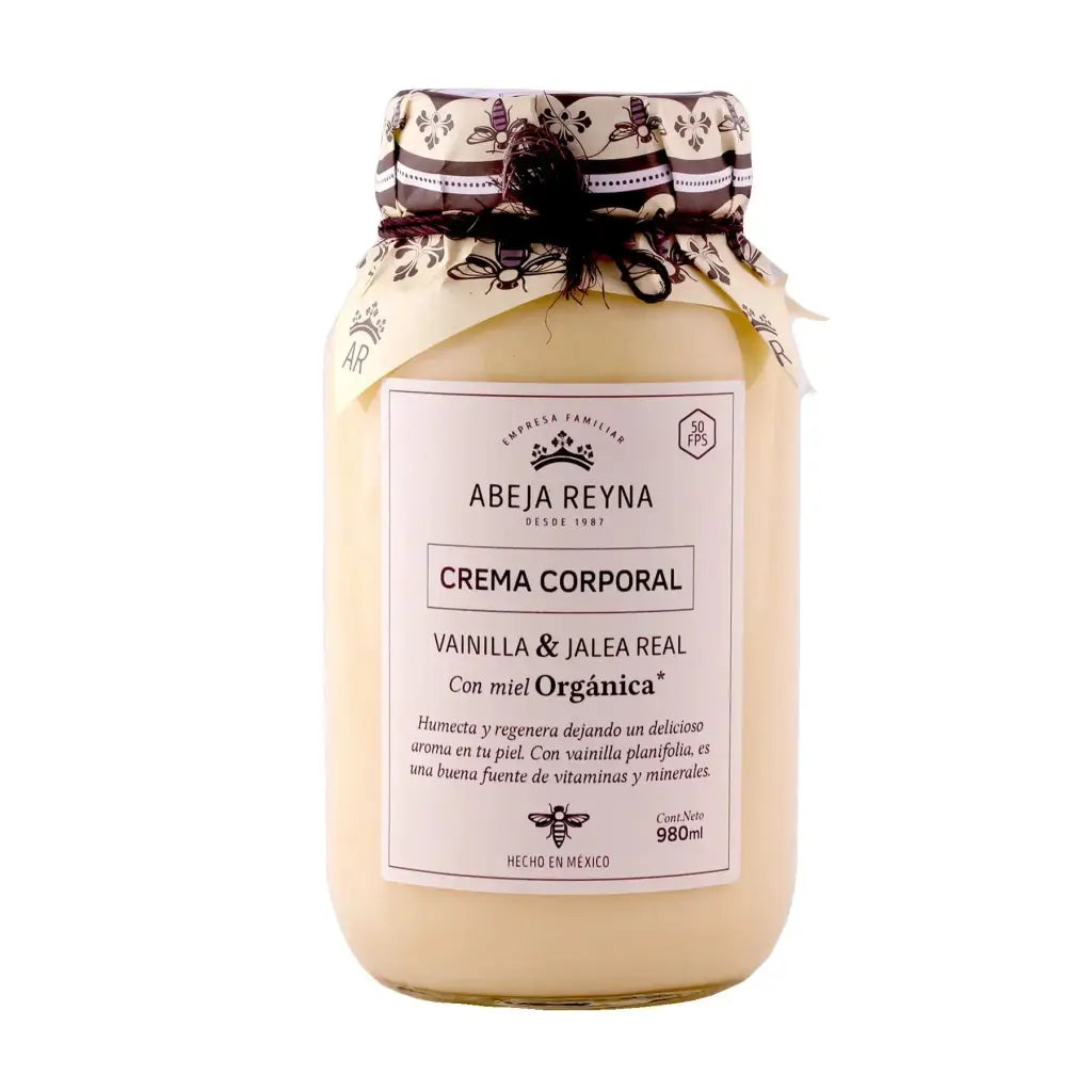 Crema corporal orgánica Vainilla y Jalea Real