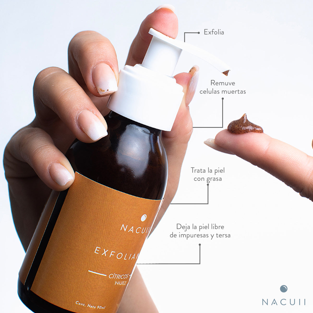 Exfoliante facial cítricos