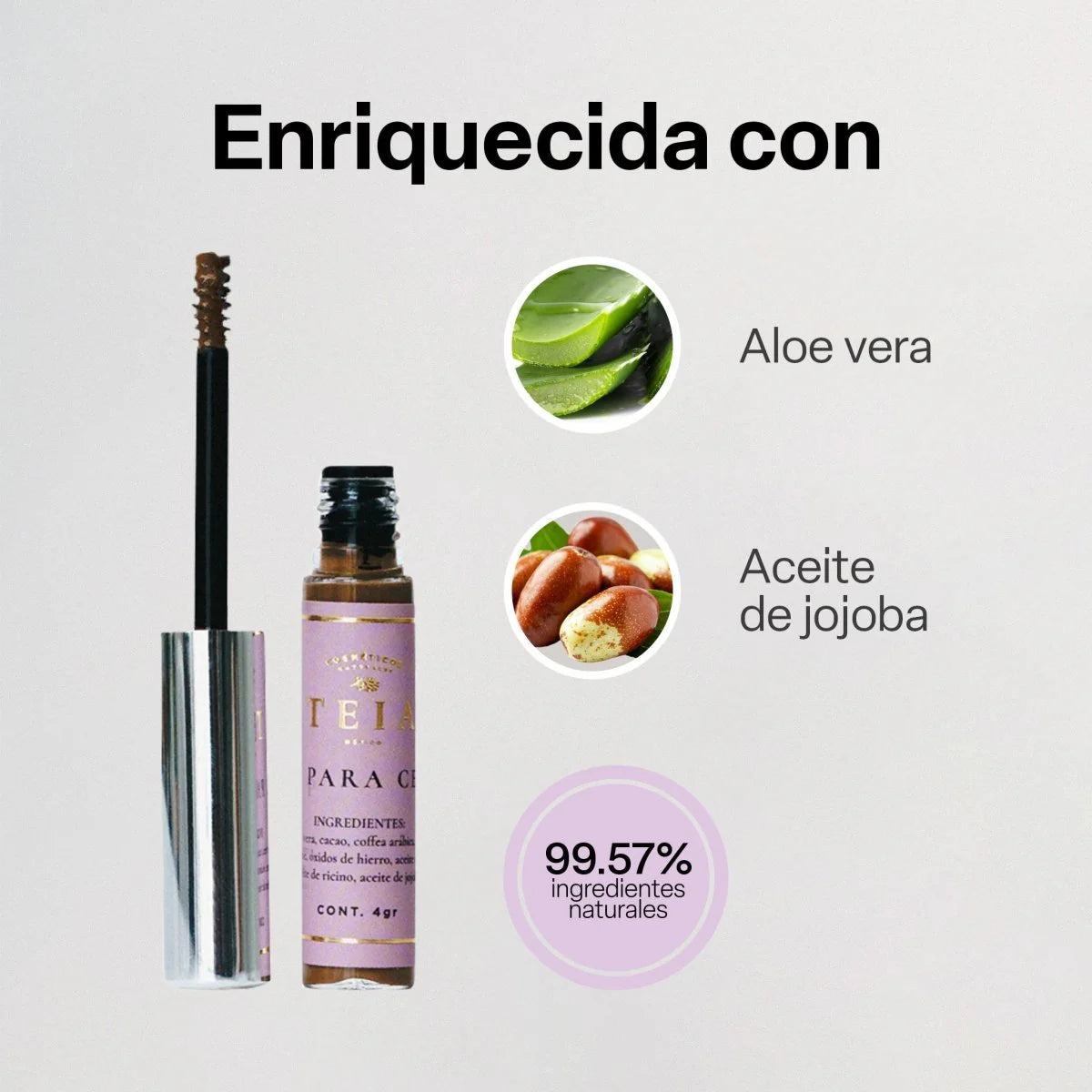 Gel natural para cejas