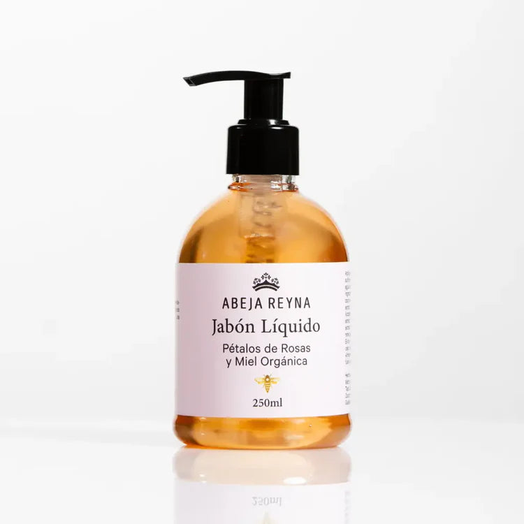 Jabón Líquido de Rosas y Miel Orgánica