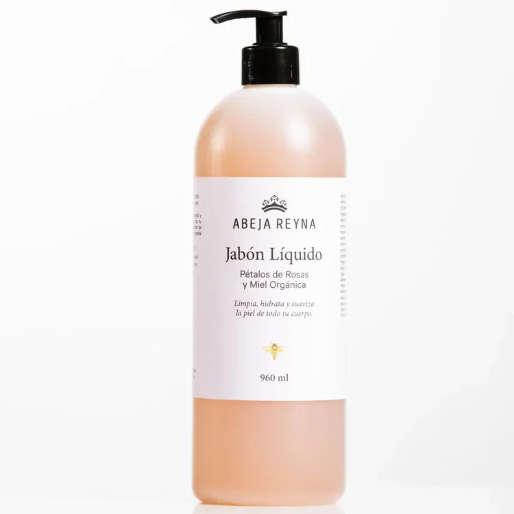 Jabón Líquido de Rosas y Miel Orgánica