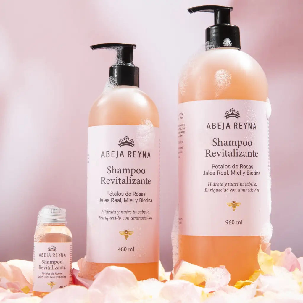 Shampoo Revitalizante de Pétalos de Rosas y Jalea Real