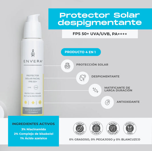 Protector Solar despigmentante  FPS 50+ UVA/UVB