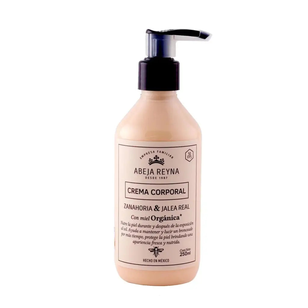 Crema corporal orgánica Zanahoria y Jalea Real