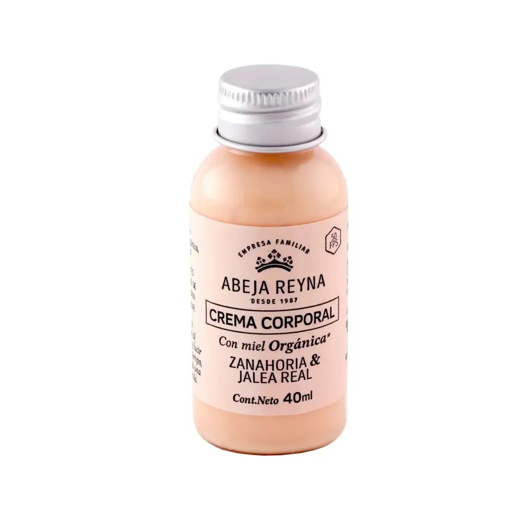 Crema corporal orgánica Zanahoria y Jalea Real