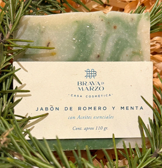 Jabón de Romero-Menta
